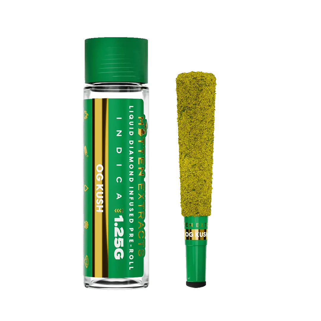mitten extracts 1.25g infused preroll og kush (indica) mitten extracts 1.25g infused preroll og kush (indica)