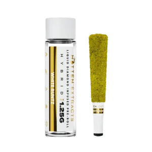 mitten extracts 1.25g infused preroll white runtz (hybrid)