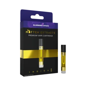 mitten extracts blueberry afgoo 1g vape cartridge (indica)