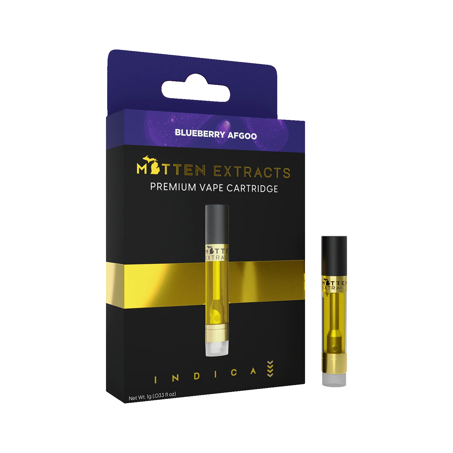 mitten extracts blueberry afgoo 1g vape cartridge (indica) mitten extracts blueberry afgoo 1g vape cartridge (indica)