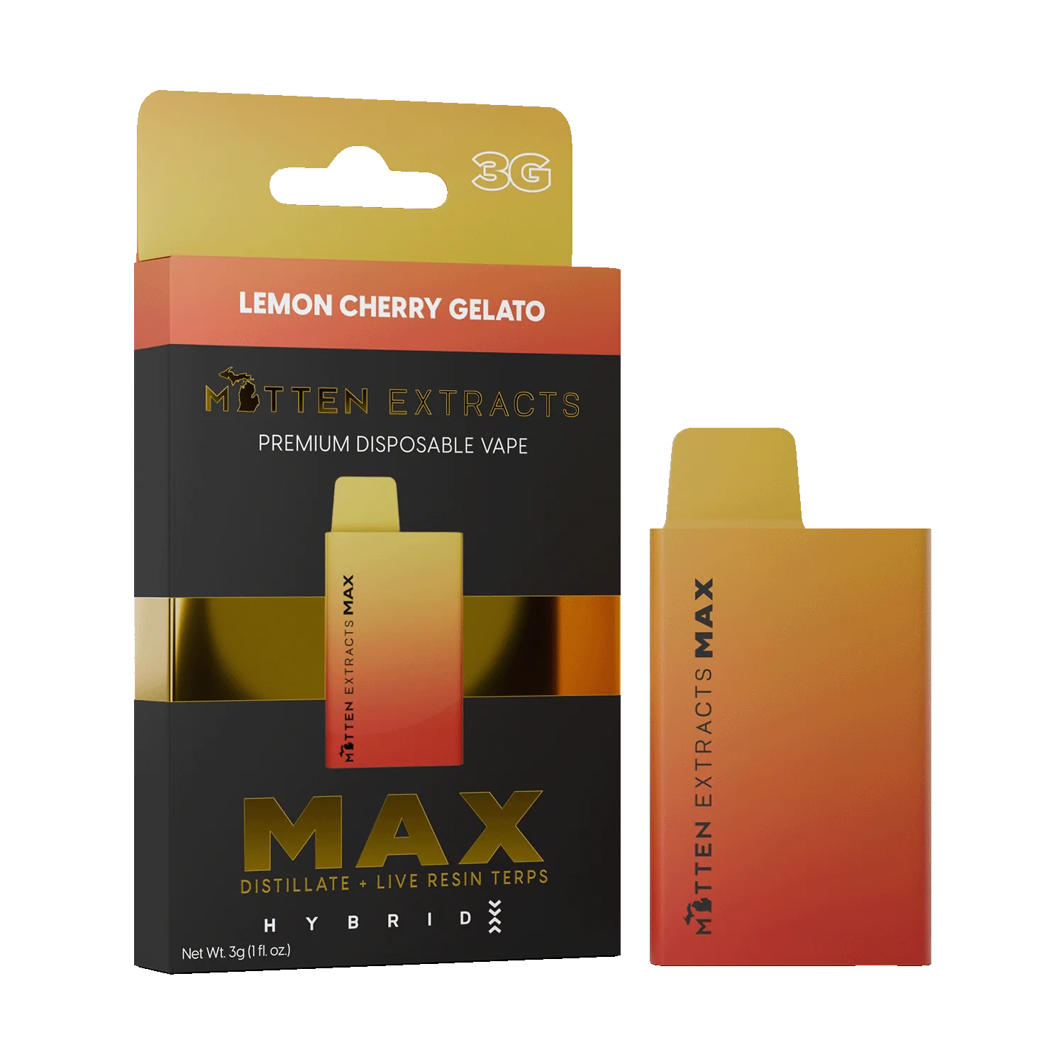 mitten extracts max disposable lemon cherry gelato 3g (hybrid) mitten extracts max disposable lemon cherry gelato 3g (hybrid)