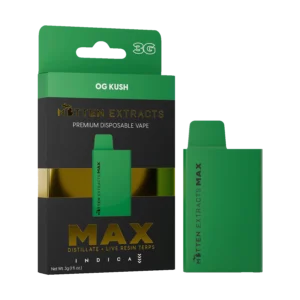 mitten extracts max disposable og kush 3g (indica)