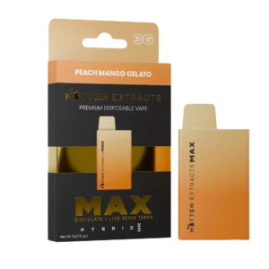 mitten extracts max disposable peach mango gelato 3g (hybrid)