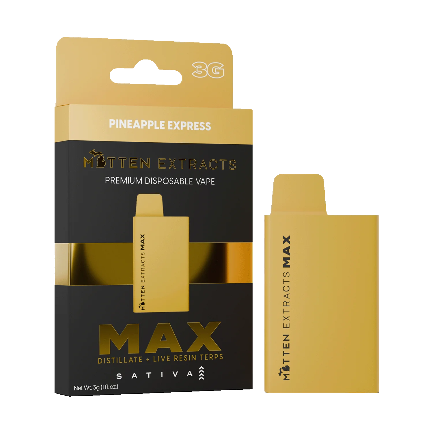 mitten extracts max disposable pineapple express 3g (sativa) mitten extracts max disposable pineapple express 3g (sativa)