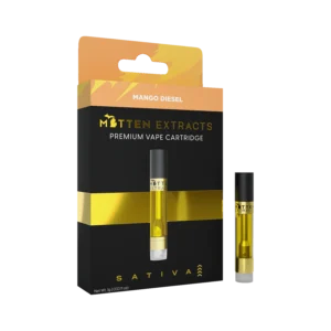 mitten extracts mango diesel 1g vape cartridge (sativa)