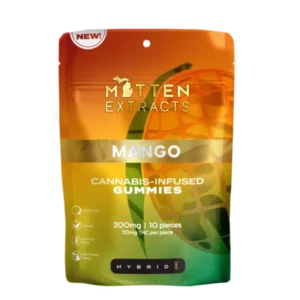 mitten extracts mango gummies 200mg (10 pack)