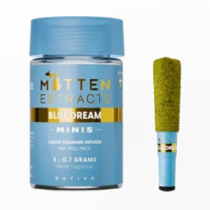 mittens extracts minis | infused pre rolls 3.5g | 5pk blue dream