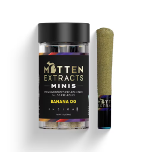 mitten extracts 1g infused preroll banana og (indica)