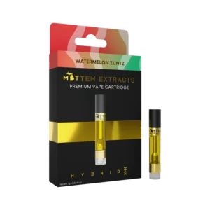 mitten extracts – watermelon zuntz 1g vape cartridge (hybrid)